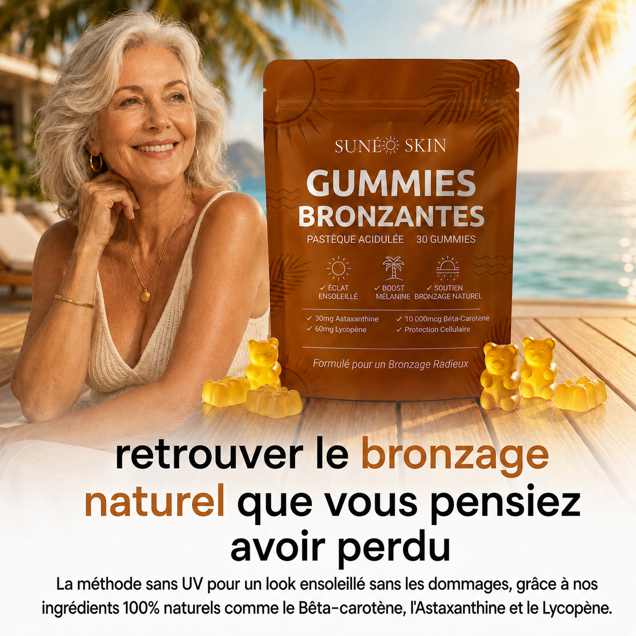 Gominolas bronceadoras